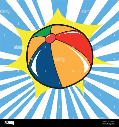 Isolated Beach Ball Stock Vector Image Art Alamy