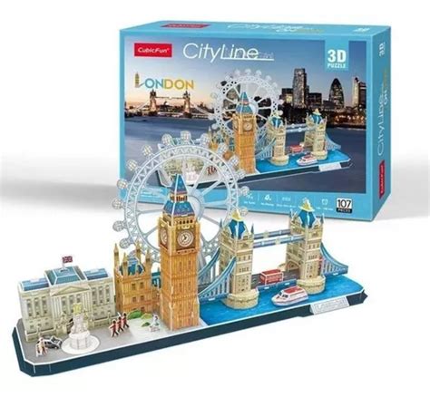 Puzzle 3d London 107 Piezas Londres Cubicfun Rompecabezas MercadoLibre