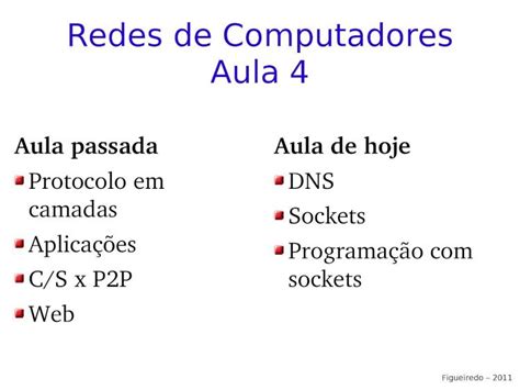 Pdf Redes De Computadores Aula Classes Coppe Redes Slides Aula