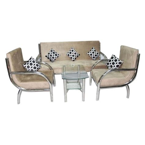 Powder Coated 5 Seater Stainless Steel Sofa Set For Home At Rs 12700