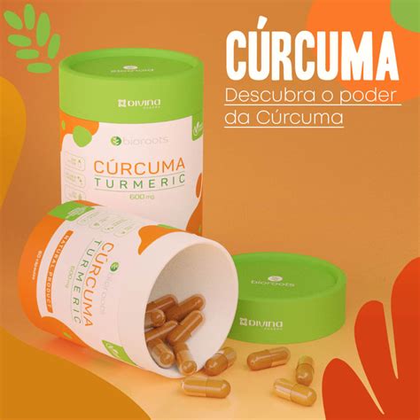 Curcuma Tumeric 600mg Bioroots Com 60 Capsulas Drogariacatarinense