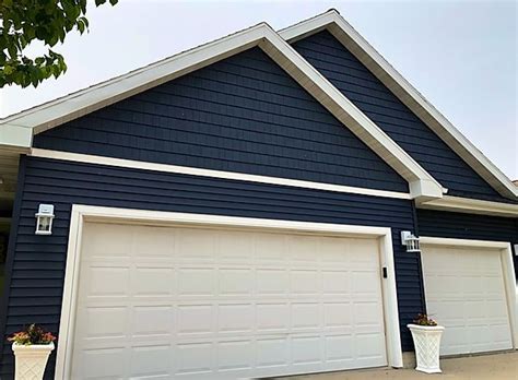 Marine Blue Siding Installation Royal Estate Exterior United States