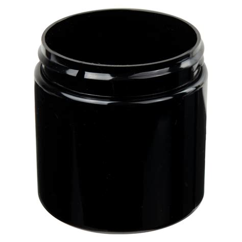 Black PET Straight Sided Jars U S Plastic Corp