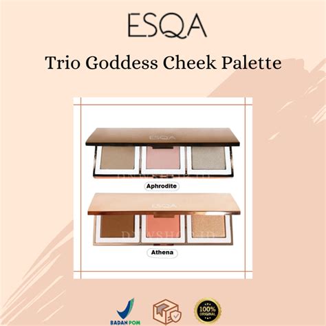 Jual Esqa Trio Goddess Cheek Palette Athena Aphrodite Shopee Indonesia