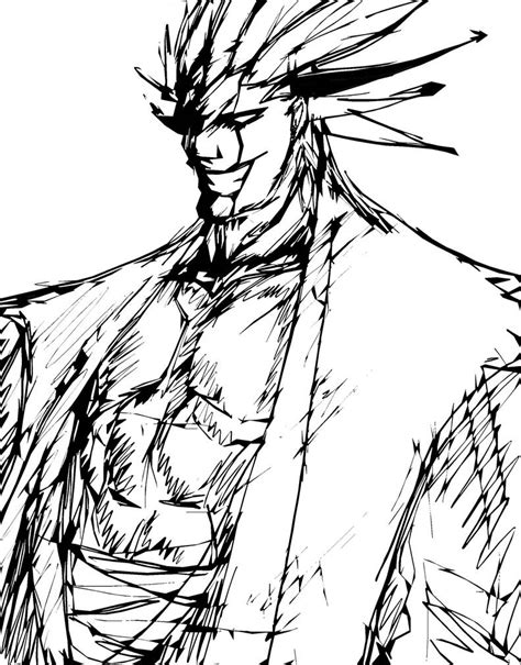 Kenpachi Zaraki Sketch By B9tribeca On Deviantart