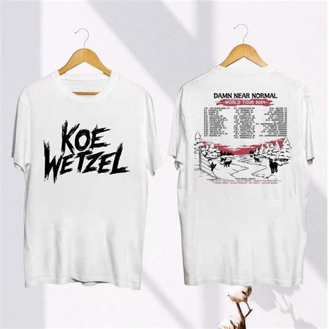 Graphic Koe Wetzel Damn World Tour 2024 Shirt Koe Wetzel Fan Gift Koe