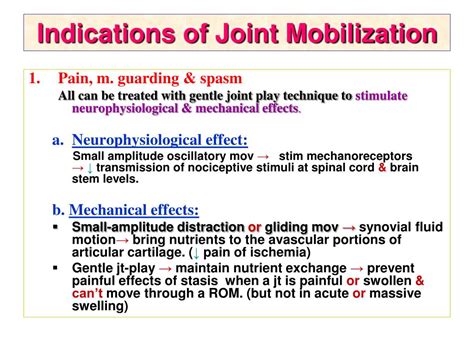 PPT - Joint Mobilization PowerPoint Presentation, free download - ID:3203565