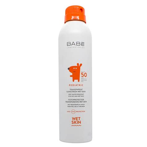 Babe Pediatric Transparent Sunscreen Wet Skin SPF 50 200 ML Nar Ecza