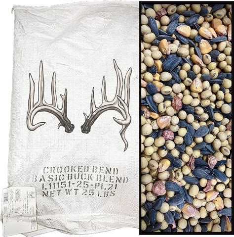 Crooked Bend Basic Buck Blend 25LB Bulk Whitetail Deer Food Plot Seed