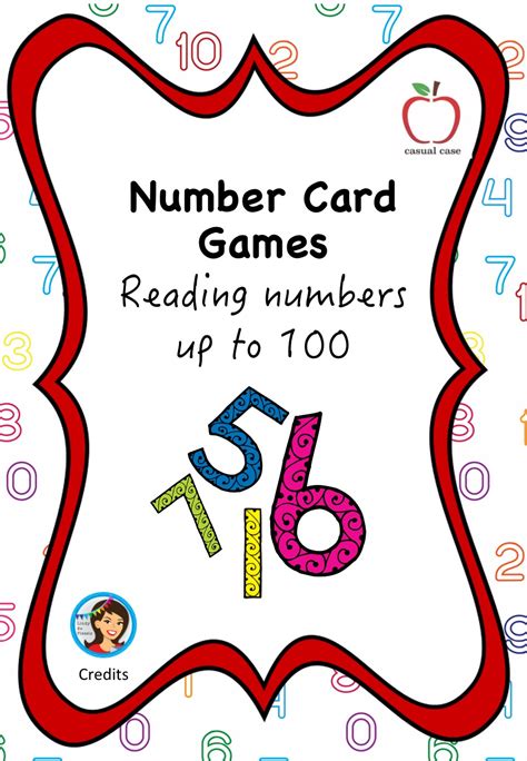 Number Card Game - Numbers to 100 » Casual Case Number card game