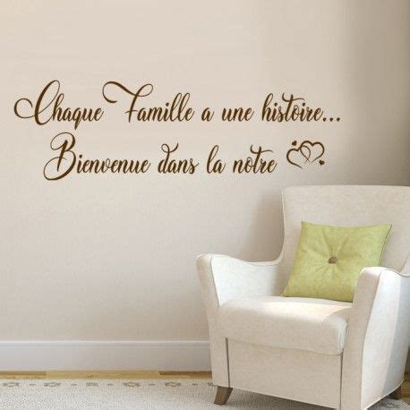 Stickers muraux citation thème famille amour bonheur maison chaque