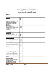 NRSG 443W PAC Evaluation Rubric A Comprehensive Analysis Of Course Hero