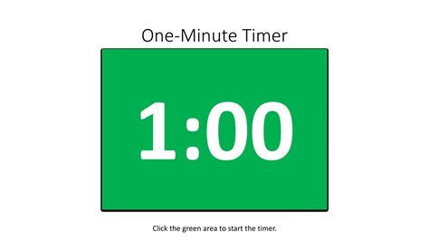 PPT - One-Minute Timer PowerPoint Presentation, free download - ID:8867344