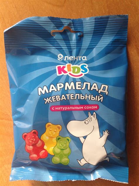 Жевательный мармелад Лента Kids С натуральным соком | отзывы