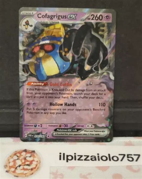 Juego De Cartas Coleccionables Pok Mon Cofagrigus Ex Paradoja