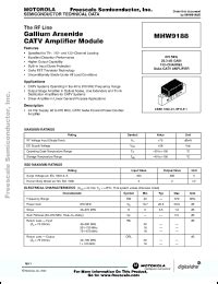 Motorola MHW9188 Datasheet