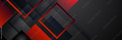 Black and red abstract banner background Stock Vector | Adobe Stock