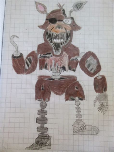 Mi dibujo de old Foxi FNaF Amino Español Amino