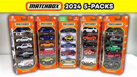 Matchbox Cars 2024 5 Packs Tobye Gloriane