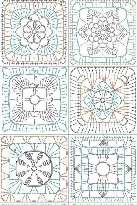 Pin By Vardit Dafni On Crochet Granny Square Patterns In Crochet