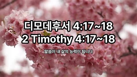 하루10분 말씀을 외워요 딤후 417~1810 Minutes A Day Lets Memorize 2timothy 4