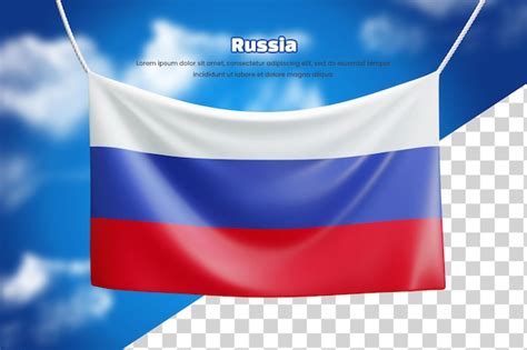 D Bandeira Bandeira Da R Ssia Ou D R Ssia Acenando Bandeira Bandeira