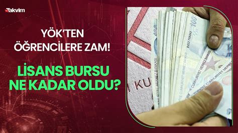 YÖKten öğrencilere verilen burslara zam Lisans bursu ne kadar oldu