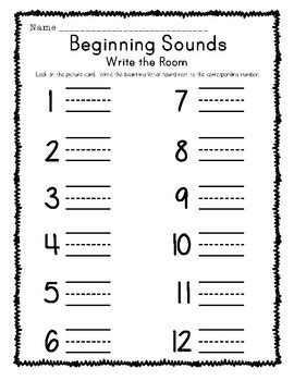 Beginning Sound Write The Room By Abby Buettner Tpt