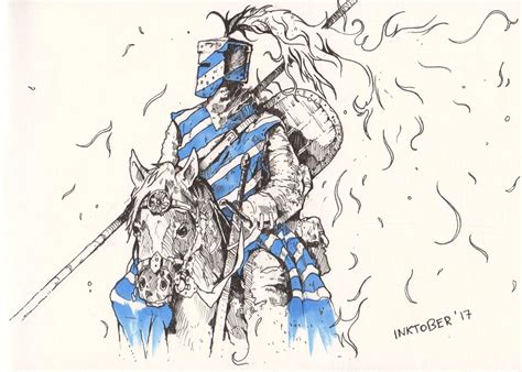 Knight On Horse Sketch at PaintingValley.com | Explore collection of ...