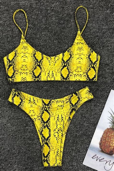 Leopard Print Bikini Set Multicolor Orro Shop