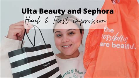 Ulta Beauty And Sephora Haul First Impressions Youtube