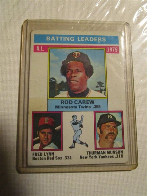 Topps Rod Carew Fred Lynn Thurman Munson Ebay