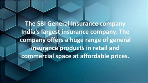 PPT SBI General Insurance Company PowerPoint Presentation Free