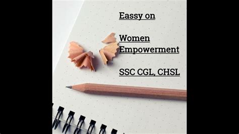 Essay On Women Empowerment Ssc Cgl Chsl Youtube