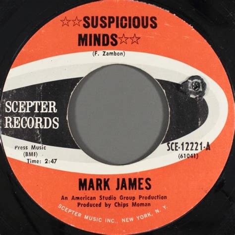 Mark James – Suspicious Minds Lyrics | Genius Lyrics