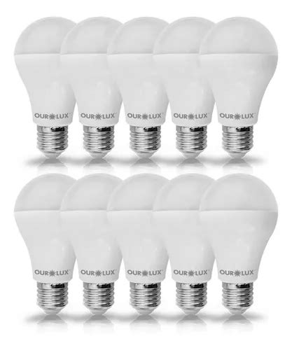 Kit 10 Lampadas Super Led Bulbo 12w 3000k E27 Morna Ourolux Frete grátis