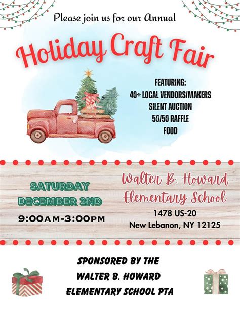 Holiday Craft Fair At Wbh New Lebanon Csd