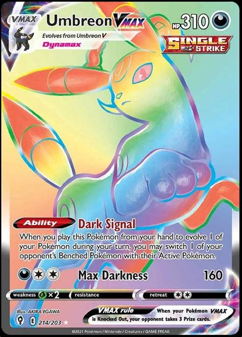 Umbreon Vmax Prices Pokemon Evolving Skies Pokemon Cards