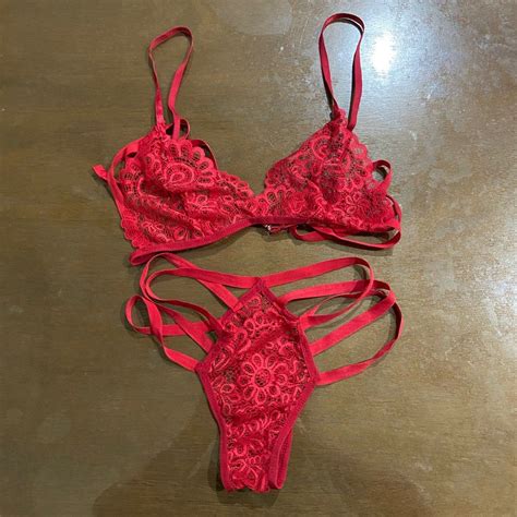 Lovito Sexy Lingerie Lace Bra And Panty Set On Carousell