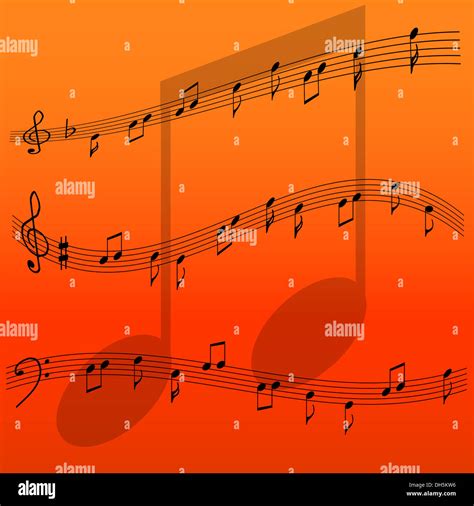 Notenschlüssel vektor orange Fotos und Bildmaterial in hoher