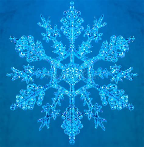 Snowflake On Blue Background Stock Photo - Image: 6691310