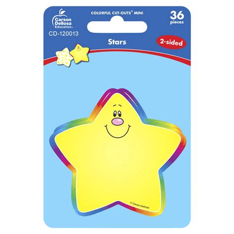 Carson Dellosa Stars Mini Cut Outs 36 Ct Shipt