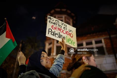 Srail In Gazze Deki Hastaneye Sald R S Bogota Da Protesto Edildi