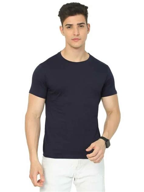 Buy FANZO FAD Men S Navy Blue100 Cotton T Shirt Online At Best Prices