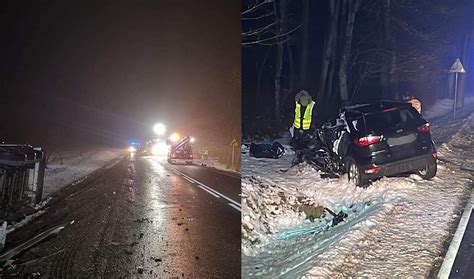 Ruska Wieś Śmiertelny wypadek na drodze krajowej Samochód osobowy