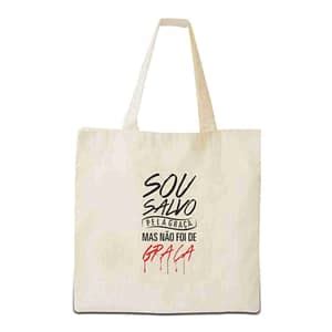 Sacola Personalizada Algodão Cru Ecobag Lembrancinha