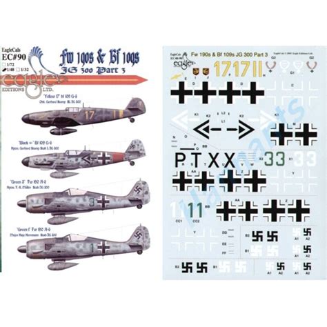 Calcoman A Eagle Cal Calcoman A Messerschmitt Bf G And Focke Wulf Fw