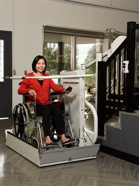 Savaria Omega Curved Inclined Wheelchair Lift Savaria Stairlift