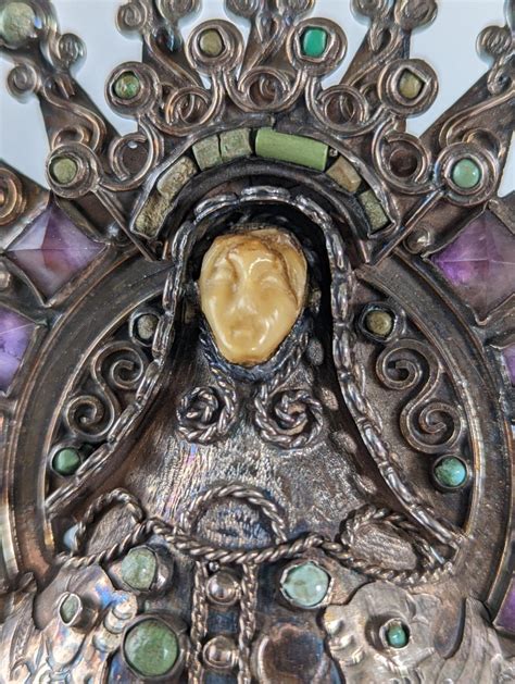 Custody Virgin Of The Assumption Of Tonaya In Silver By Matilde Poulat