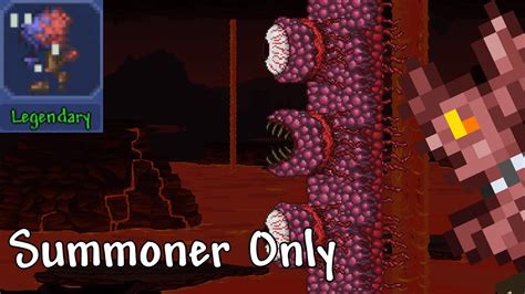 Legendary Wall Of Flesh Summoner Only Terraria Youtube